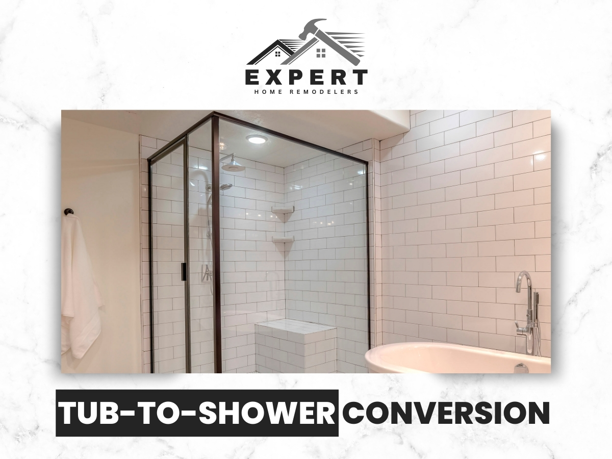 Tub to Shower Conversion In Dallas by Expert Home Remodelers